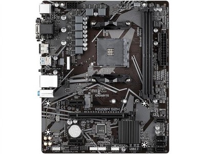 Gigabyte A520M S2H (AMD Ryzen AM4/MicroATX/4+3 Phases Digital Multicolor