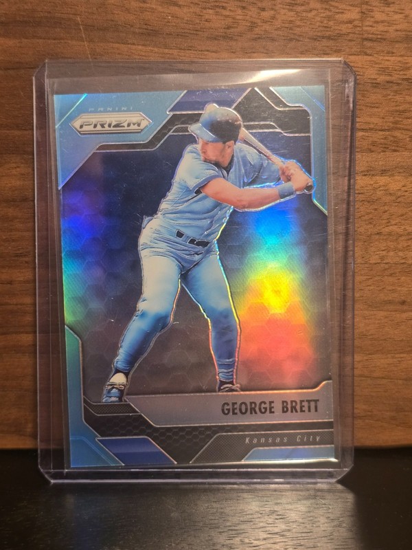 george brett, color match, numbered, rare! Royals legend, prizm, insert