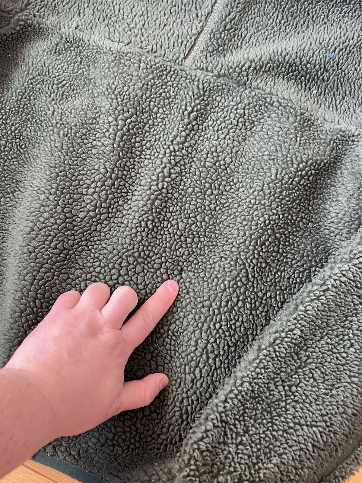 Vintage Patagonia Retro-X Deep Pile Fleece Jacket 2000 Green Size Medium USA thumbnail 7