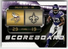 2018 SCORE #1 DALVIN COOK SCOREBOARD MINNESOTA VIKINGS