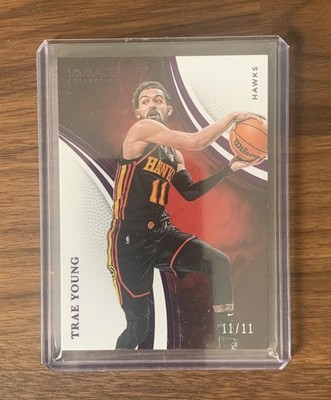 Trae Young 2024 Panini Immaculate #34 FOTL 11/11 Jersey Number 1/1 Hawks Card