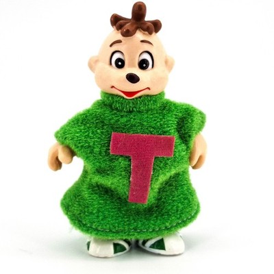 Theodore Chipmunks Vintage Play Pal Figure 1984 Ideal Toy Real Clothes Alvin