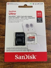 SanDisk Ultra 512GB Micro SD Class 10 A1 Memory Card Authentic Open Box