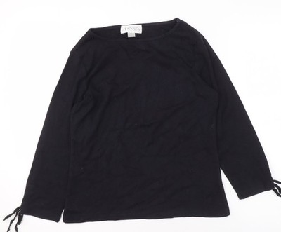 Schwarzer Pullover Pulli Damen UK Größe M Casual Corner Annex