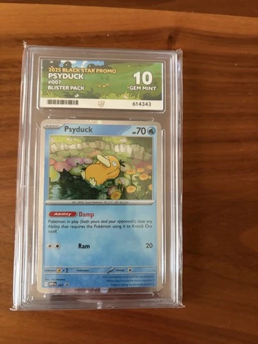 Ace 10 Pokémon TCG Psyduck Mega Evolution Promo Card 007