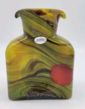 Blenko 1st Quality Triple Etched Helios Special Edition JUPITER 384 Water Bottle