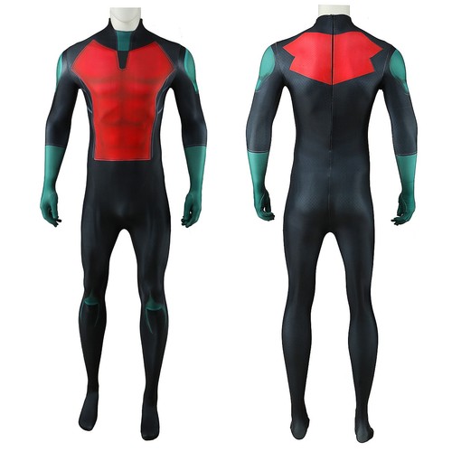 The Robin Teen Titans Cosplay Overall Kostüm Erwachsene Kinder Body Halloween - Bild 4 von 23
