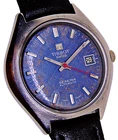 Vintage TISSOT SEASTAR  AUTOMATIC Watch DATE  ORIGINAL BLUE DIAL STEEL CASE