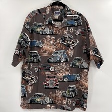 Reyn Spooner Mens Ford Hot Rod 75th Anniversary Hawaiian Shirt Size XXL Eddy Y