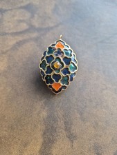 Vintage Westhall 17 Jewels Enamel Flower Pendant Watch
