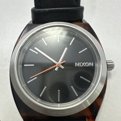 Nixon More Is More The Time Teller Acetate Watch (Tortoise) New Battery  Running - Main Image