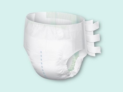 *1 Pack* DEPEND Maximum Protection Adult Plastic Diapers Small/Medium ABDL