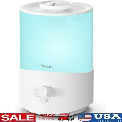 Ultrasonic Humidifier Aroma Diffuser W/ Nightlight Auto Shut Off Quiet Operation