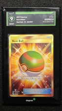 NEST BALL 158/149 DEGREE 9 MINT 2017 POKEMON SUN & MOON - FA - SECRET on eBay