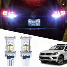 2pcs Bright White Led Backup Reverse Light Bulb For Volkswagen Touareg 2011-2017