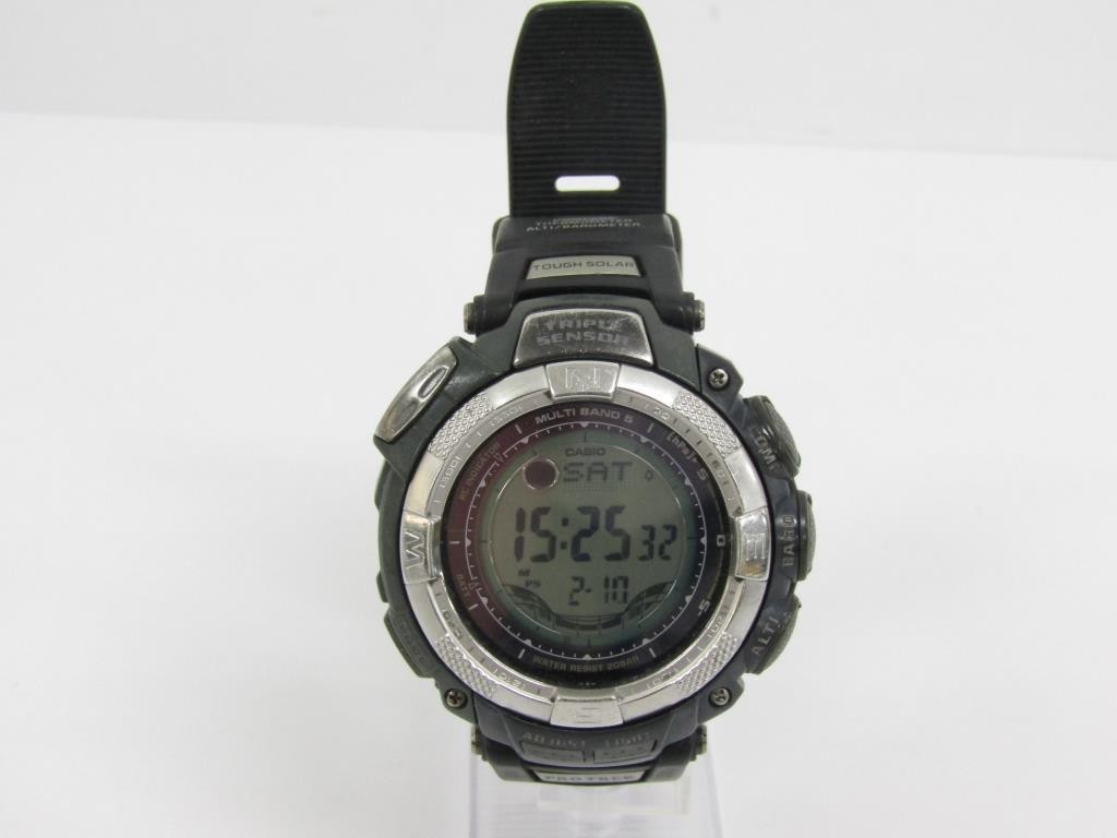Casio Pro Trek PRW-1500J Solar Radio Digital Compass Tide