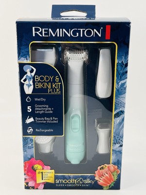Remington Smooth & Silky Body & Bikini Kit, Cordless bikini trimmer and shaver f