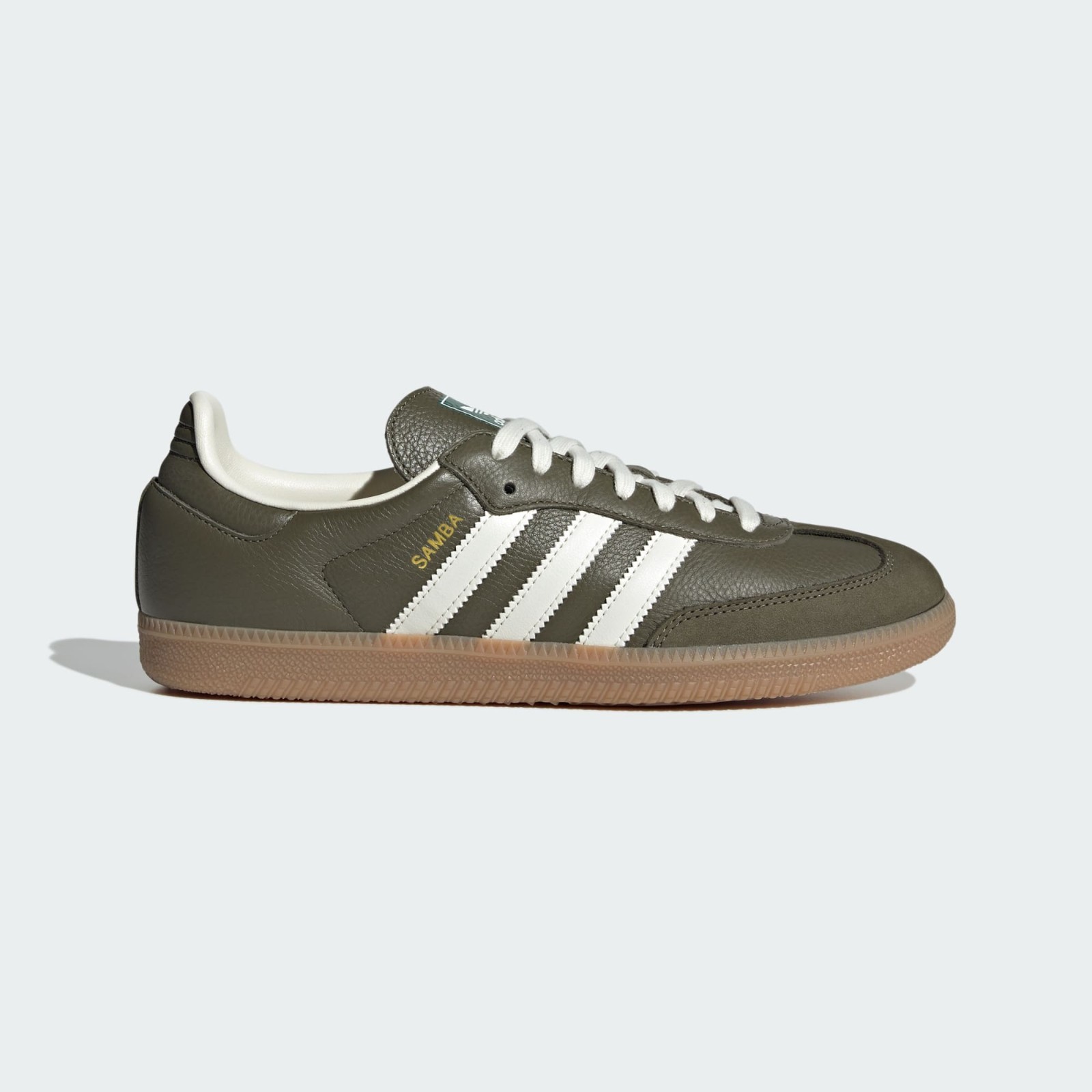 Adidas Samba OG Shoes Original Sneakers Medium Dark Khaki/White JR0890 US 4-12
