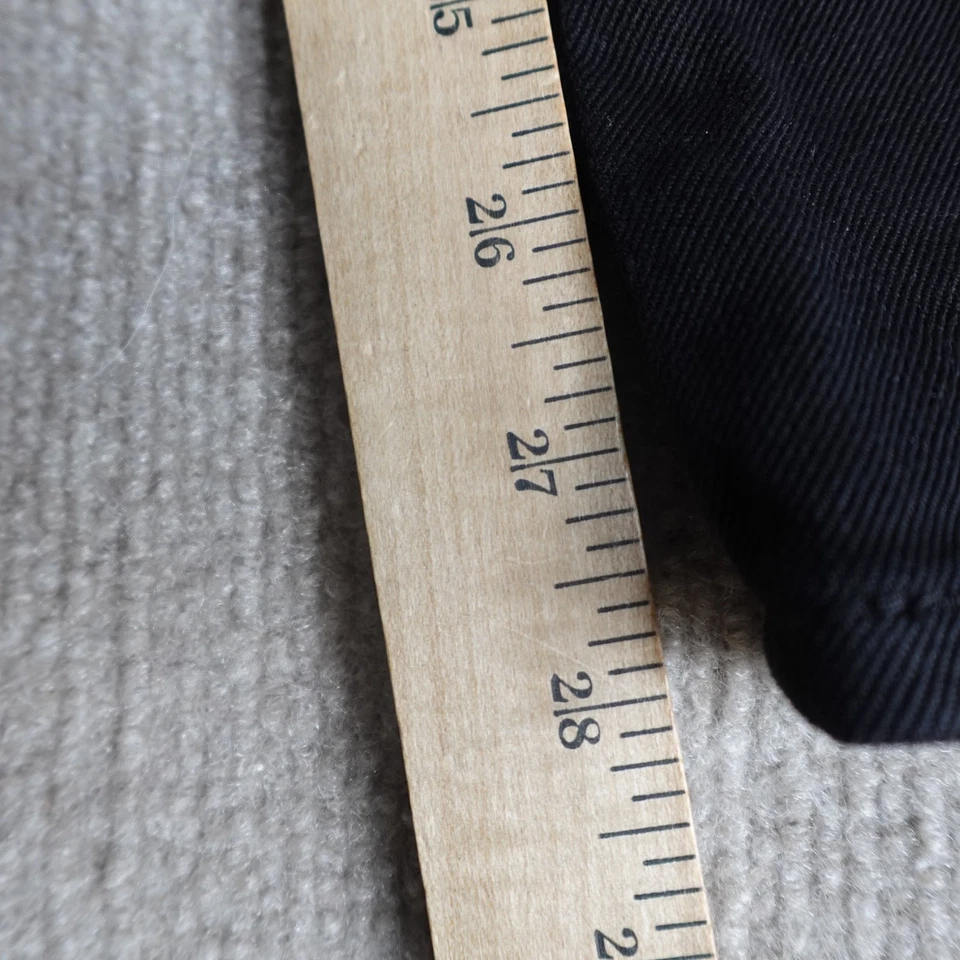 Pantalones de mezclilla para mujer Each Other 28 retazos de cuero negro Foto 3 de 4