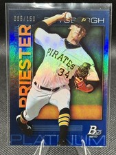 Quinn Priester 2020 Bowman Platinum #TOP-6 Top Prospects Blue #/150 SN