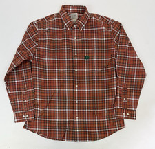 L.L.Bean True Cool Button Down Shirt Men  s Size L Traditional Fit Cotton Tartan