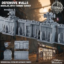 Scenografia Defensive walls with turret - Fornax Indus Multiscala PLA Diorama