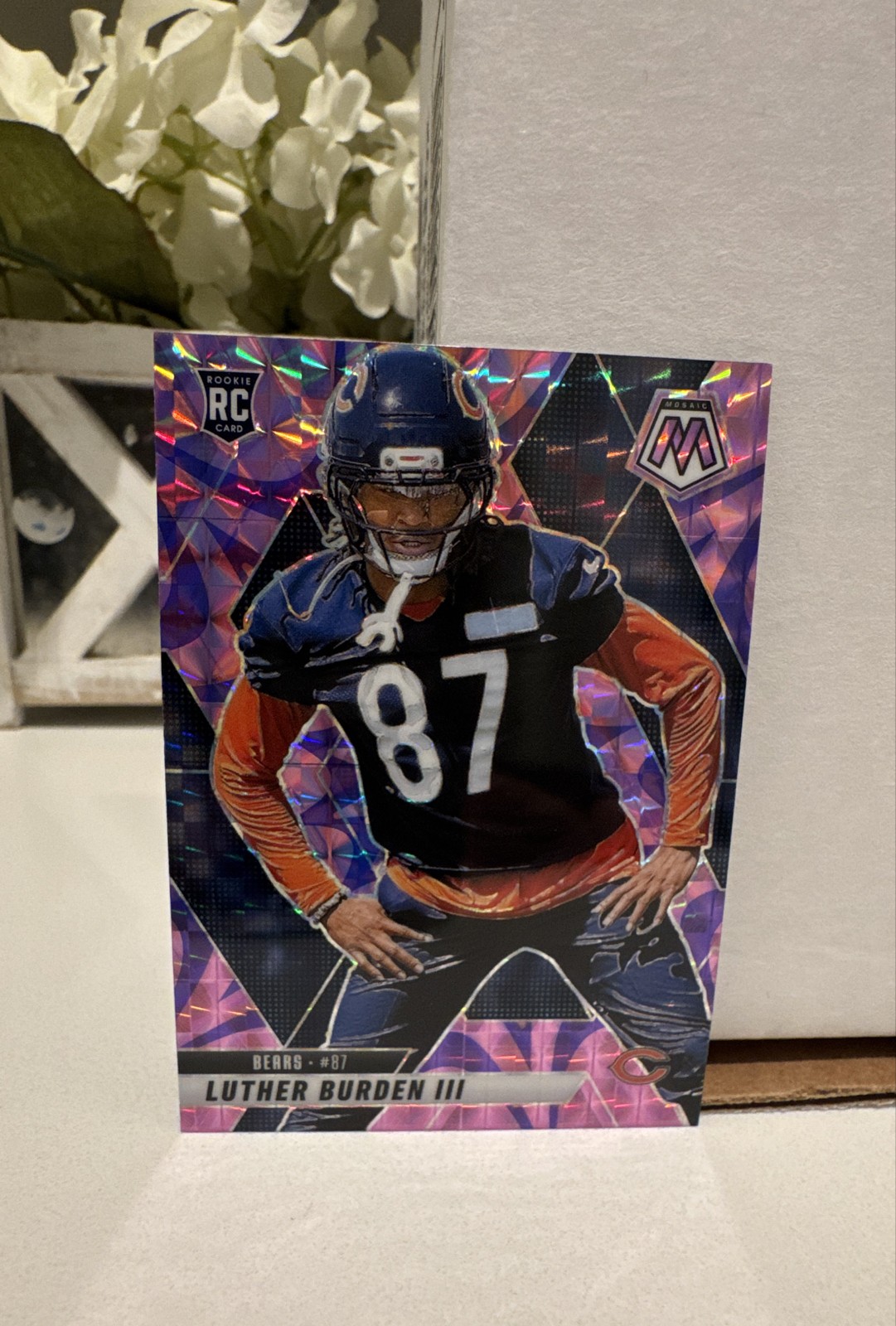 2025 Panini Mosaic - Rookies Luther Burden #383 Reactive Purple Mosaic Prizm...