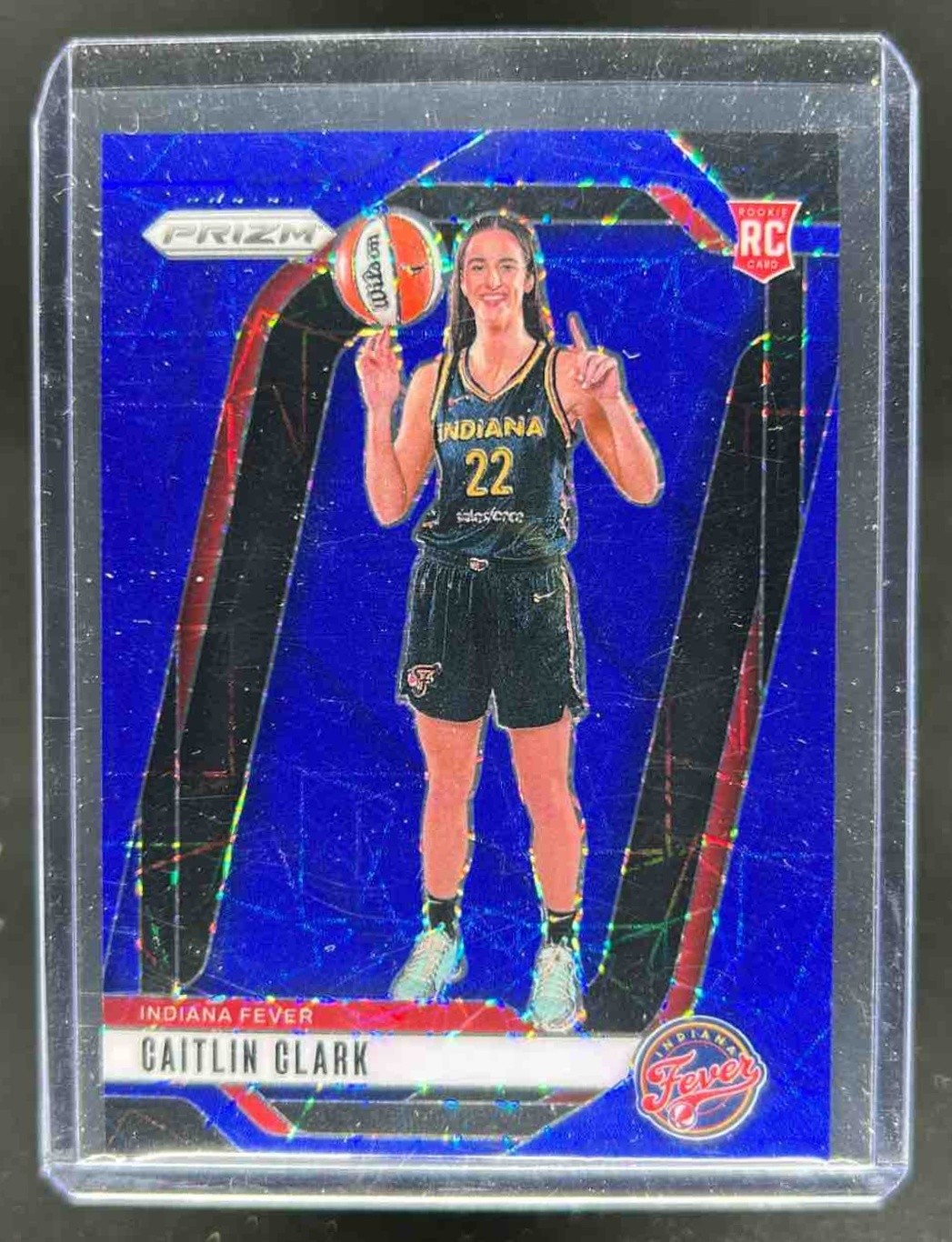 2024 Panini WNBA Prizm Caitlin Clark RC Blue Velocity #145 Fever