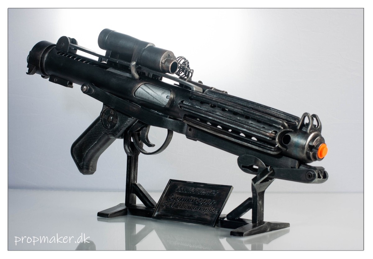 R1 E-11 Stormtrooper Blaster Replica | 1:1 Rogue One Prop – Imperial Arms 3D - Foto 9