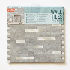 d-c-fix Metal & Stone 29.7cm X 29.2cm Premium Self adhesive Composite Wall Tiles