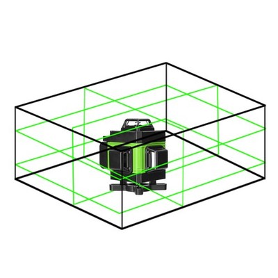 KKmoon 4D--Nivelliergerät Mit 16 Linien Kreuzlinienlaser Mit 1 2 M Stativ