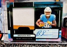 2024 Panini One Brenden Rice 22/25 RC Patch Auto Franchise Future Fabric