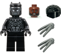 Lego Super Heroes Minifigur - Sh1019 - Black Panther - Aus 76323