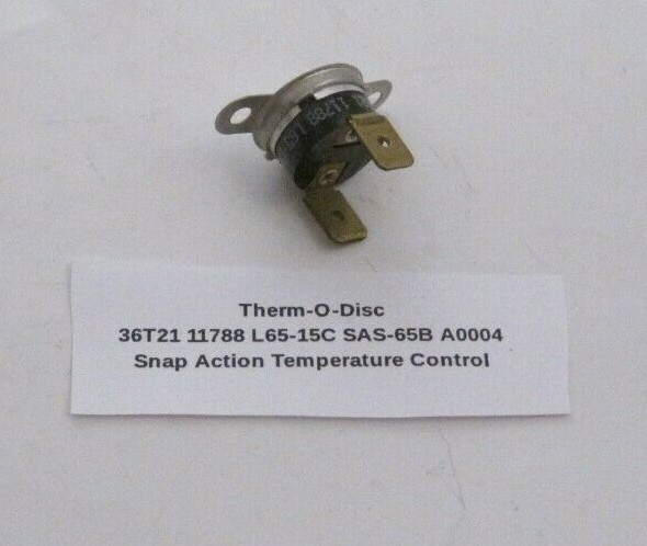 Therm-O-Disc 36T21 11788 L65-15C SAS-65B A0004 Snap Action