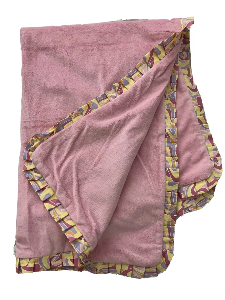 Manta de seguridad para bebé Dr Seuss Oh The Places You'll Go rosa 30x40 Trend Labs Foto 3 de 3