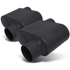 Epa 2x2.25center Inletoutlet Race Performance Chambered Exhaust Muffler Black