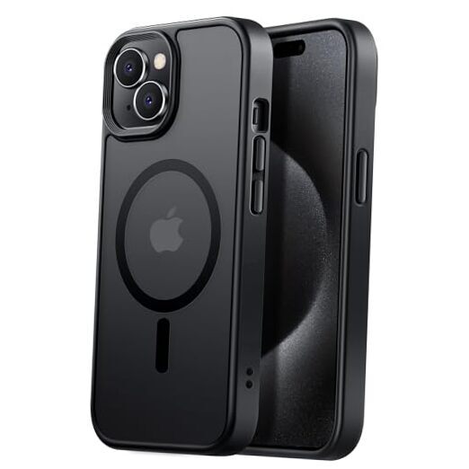 Tigowos Magnetic for Case Fits MagSafe 10FT Drop Resistant iPhone 15 Black