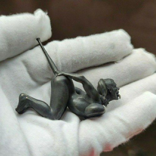 China Collection Bronze Clown sex Girl Statue Gift collectable art - Picture 5 of 8