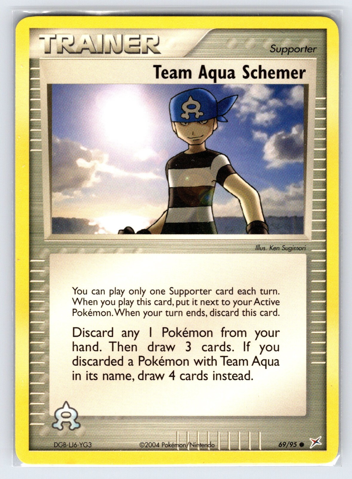 Team Aqua Schemer 69/95 EX Team Magma Vs. Team Aqua Pokemon Card Trainer - Nm