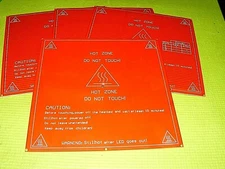 x2 MK2B RED12V 24V 214MMX1.5MM SQUARE PCB HEATED HOT BED 3D PRINTER USA EXPEDITE