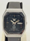 Vintage Rare Seiko 5 Oman logo Military/police day-date automatic wrist watch