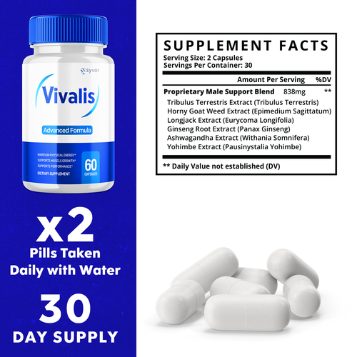 Vivalis Advanced Vitality Support Supplement Maximum Strength Formula 60 Pills - Picture 4 of 12