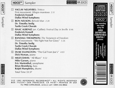 VARIOUS ARTISTS - HDCD SAMPLER NEW CD