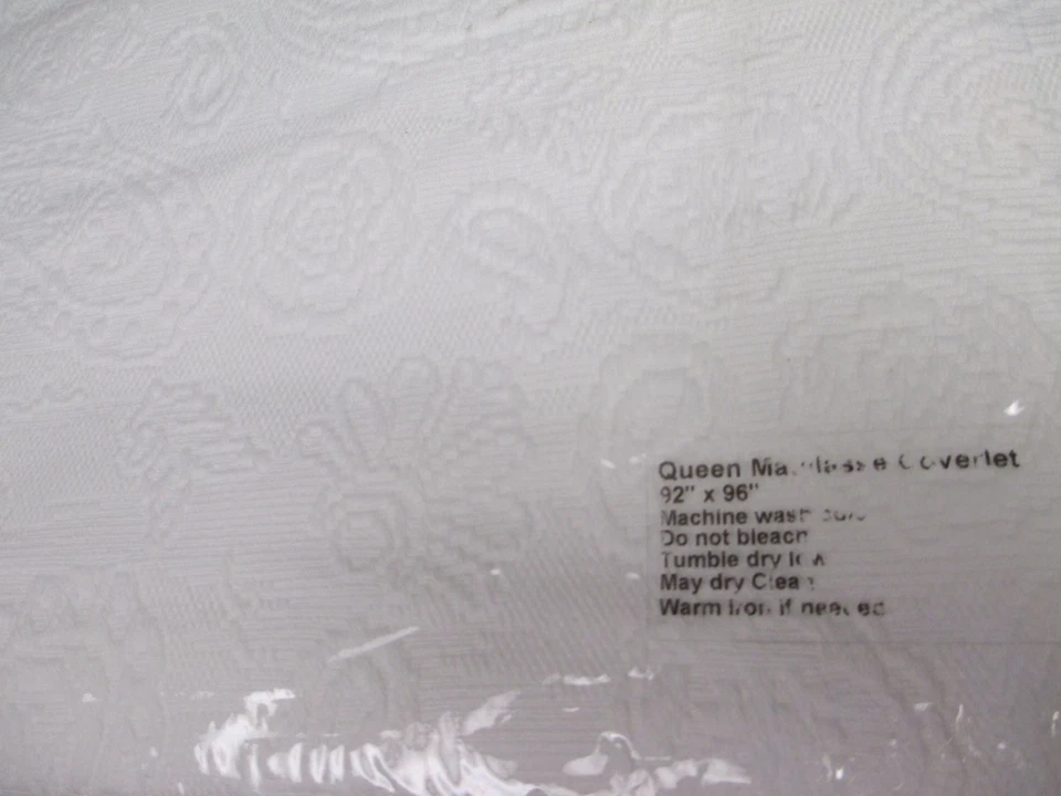 Cobertor Floral Piu Belle PiuBelle Portugal Blanco Matelasse Paisley - Reina Foto 3 de 4