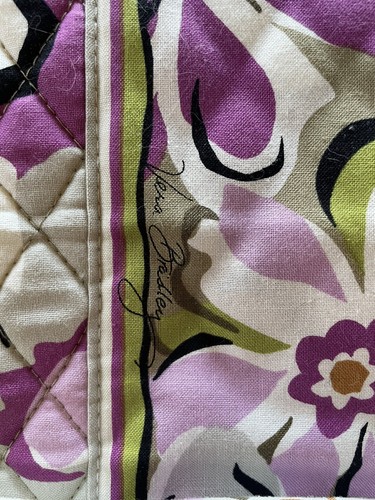 Bolso de mano Vera Bradley de dos vías Portobello correa de mango de carretera usado en excelente condición - Imagen 5 de 12