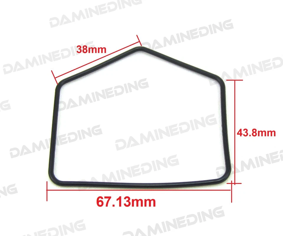 4X Juntas de cuenco flotador de carburo en forma de casa 5 lados KZ305 KZ400 KZ440 KZ750 EX305 EE. UU. Foto 2 de 4