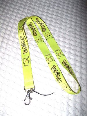 pokemon lanyard card holder Pokemon Pikachu Yellow Lanyard ID Holder Keychain-Pikachu Lanyard-Brand  New!