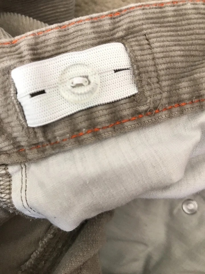 CREWCUTS Niños 7 8 Usado en Excelente Condición Conjunto Azul Marino Camisa Con Botones Tostado Pana Pantalones Jeans Foto 4 de 4