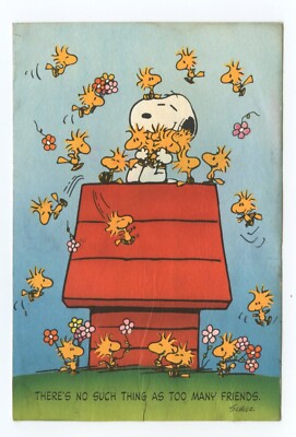Peanuts Snoopy Dog Comic Art Humor Postcard