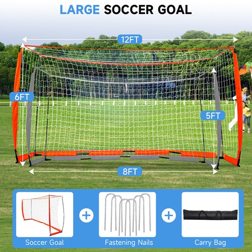 Bownet Popup Football Goal - 8ft x 5ft - Portable Soccer Goal - Picture 5 of 7